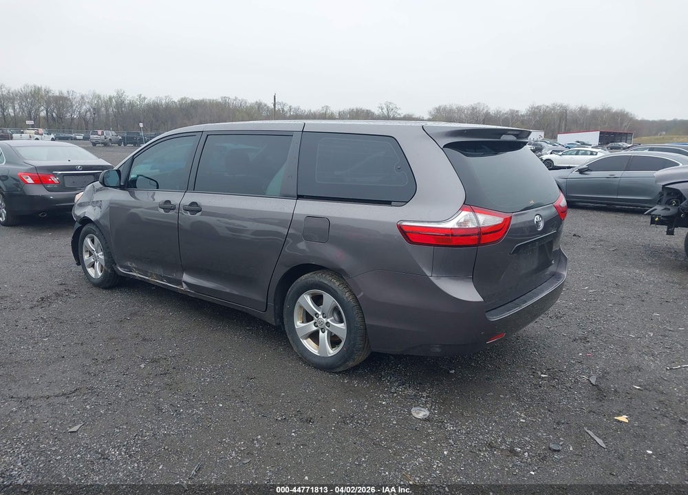 2017 TOYOTA SIENNA L 7 PASSENGER VIN: 5TDZZ3DC8HS797044