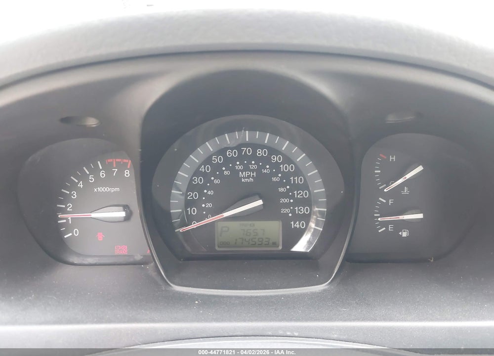 2008 KIA SPECTRA EX VIN: KNAFE122085583696