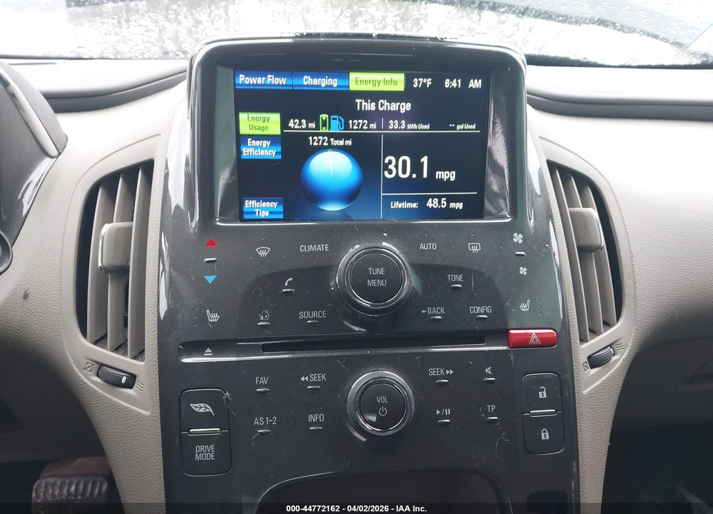 2013 CHEVROLET VOLT VIN: 1G1RB6E49DU142743