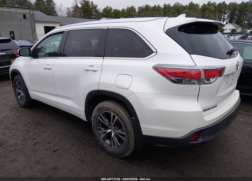 2016 TOYOTA HIGHLANDER XLE V6 VIN: 5TDJKRFH9GS297647
