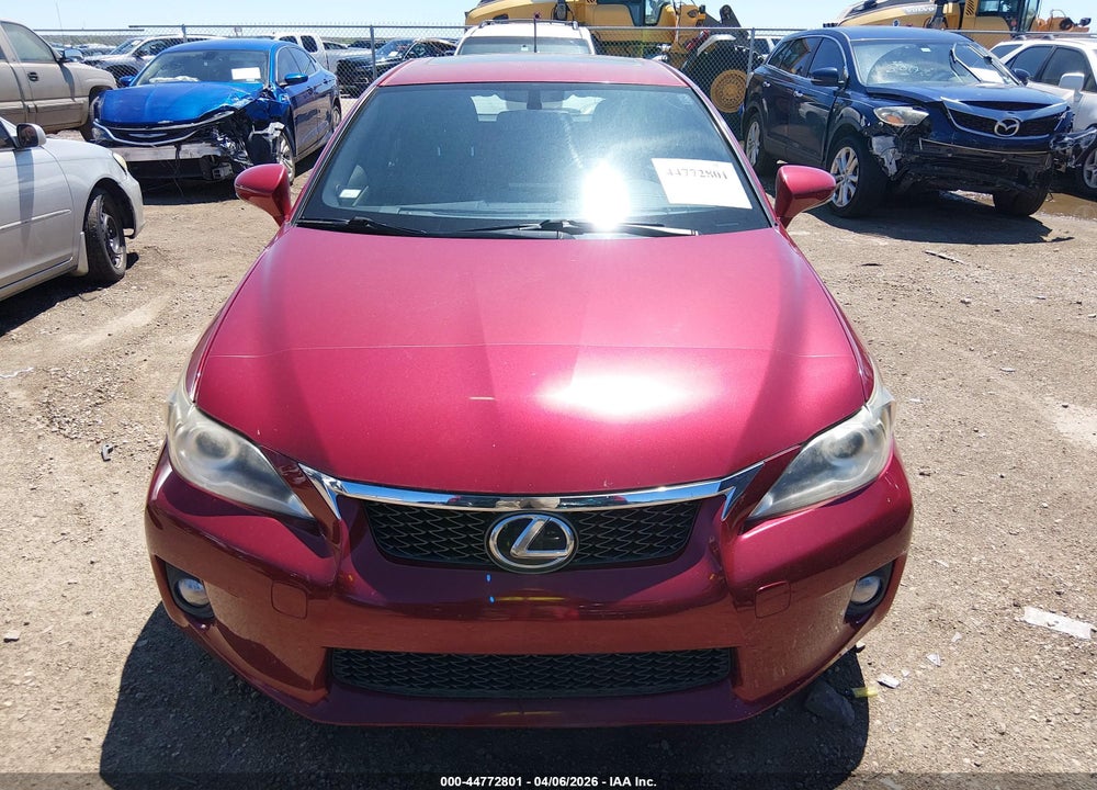 2012 LEXUS CT 200H PREMIUM VIN: JTHKD5BH1C2108860