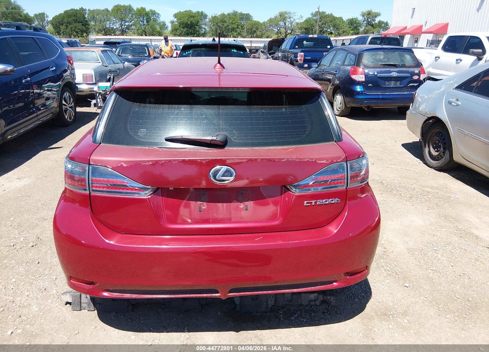 2012 LEXUS CT 200H PREMIUM VIN: JTHKD5BH1C2108860