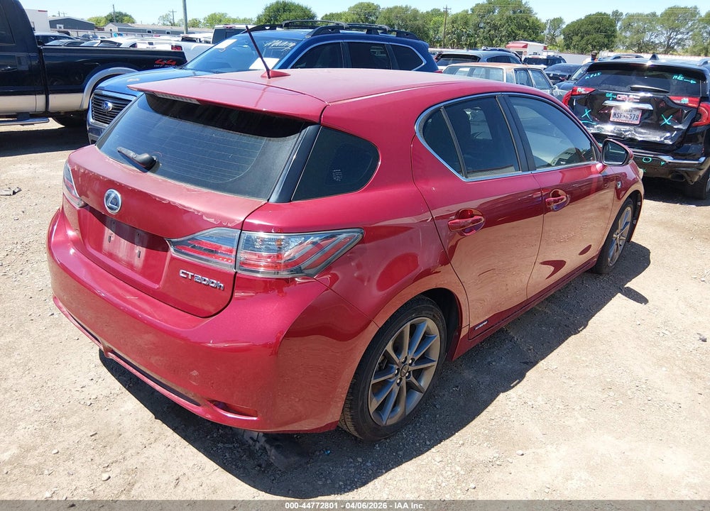 2012 LEXUS CT 200H PREMIUM VIN: JTHKD5BH1C2108860