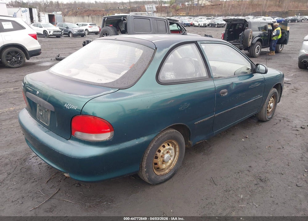 1999 HYUNDAI ACCENT L VIN: KMHVD14N4XU448150