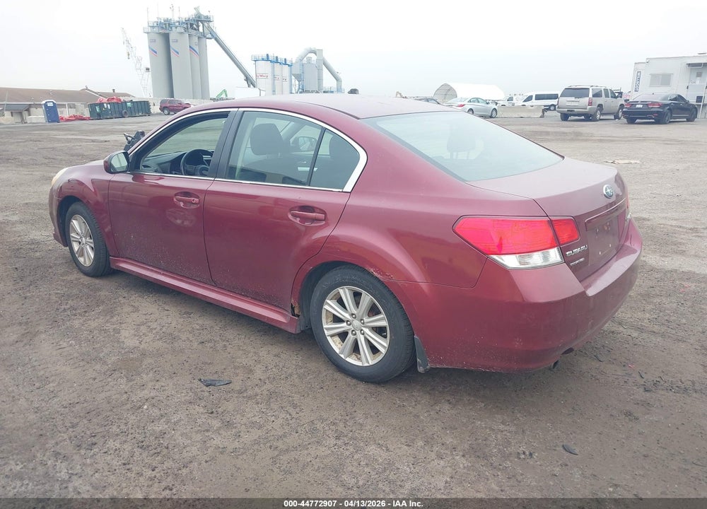 2011 SUBARU LEGACY 2.5I PREMIUM VIN: 4S3BMAC68B1218185