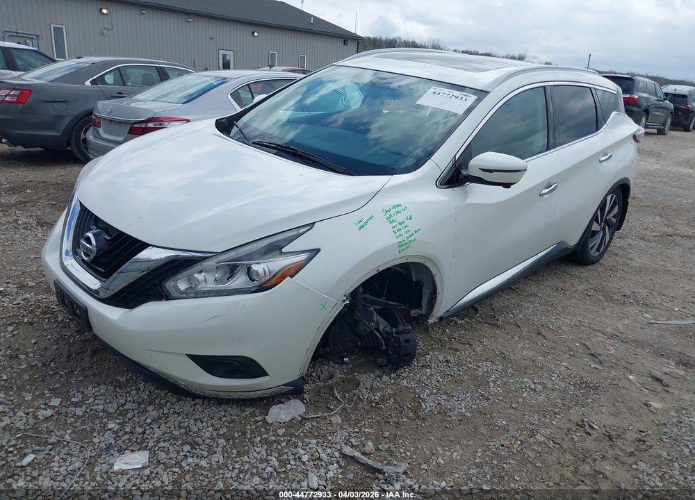 2018 NISSAN MURANO PLATINUM VIN: 5N1AZ2MH6JN140964