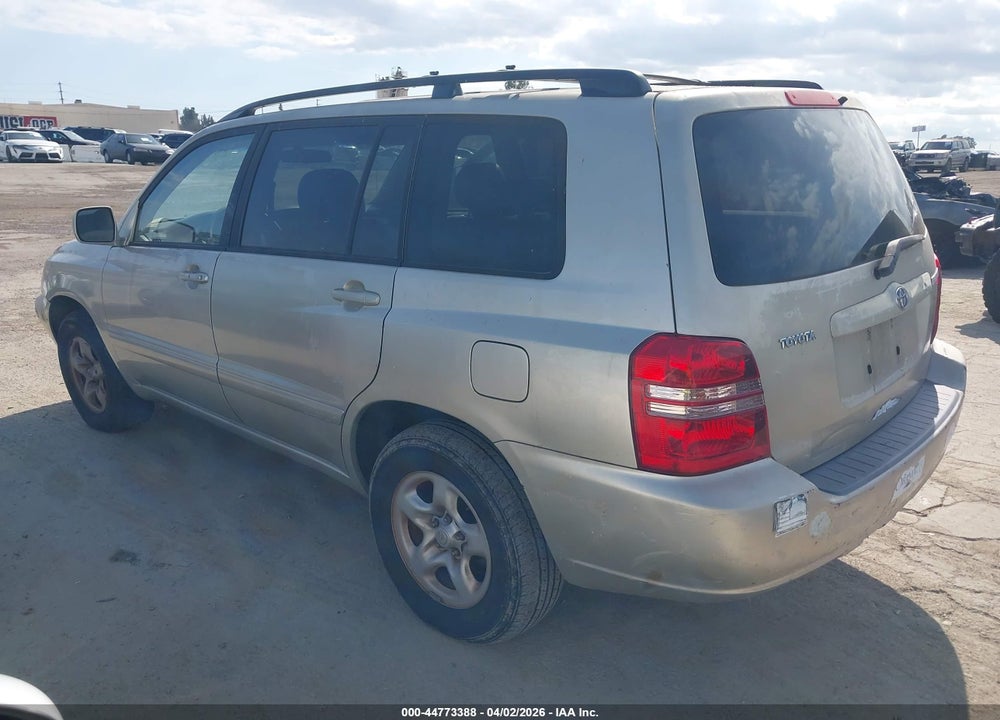 2001 TOYOTA HIGHLANDER VIN: JTEGD21A210005073