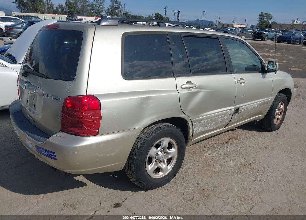 2001 TOYOTA HIGHLANDER VIN: JTEGD21A210005073