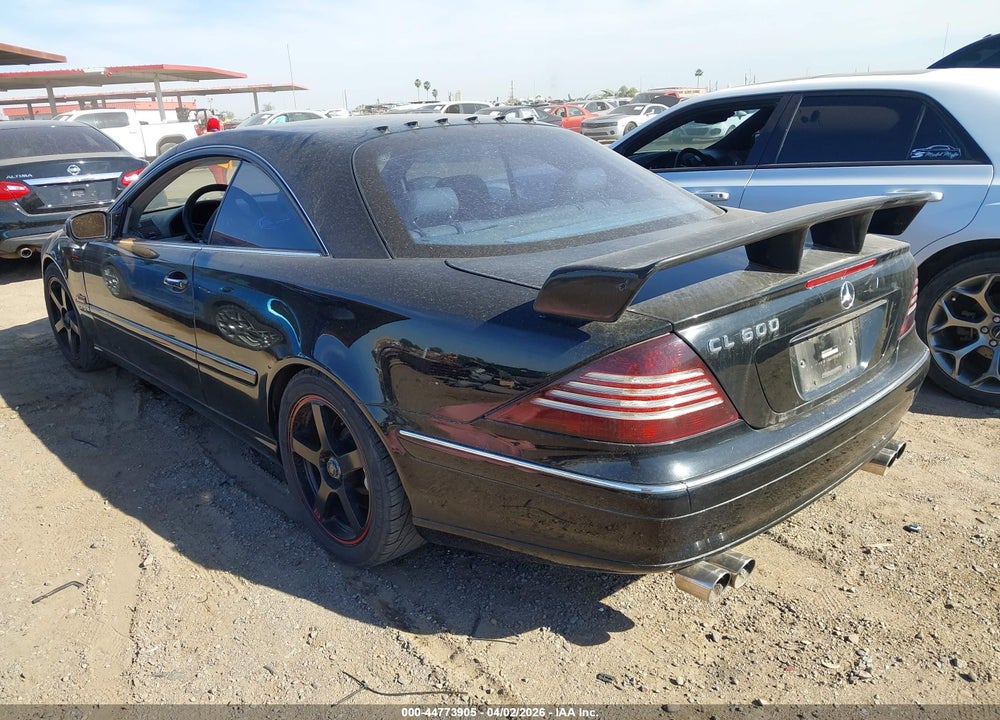2003 MERCEDES-BENZ CL 600 VIN: WDBPJ76JX3A033895