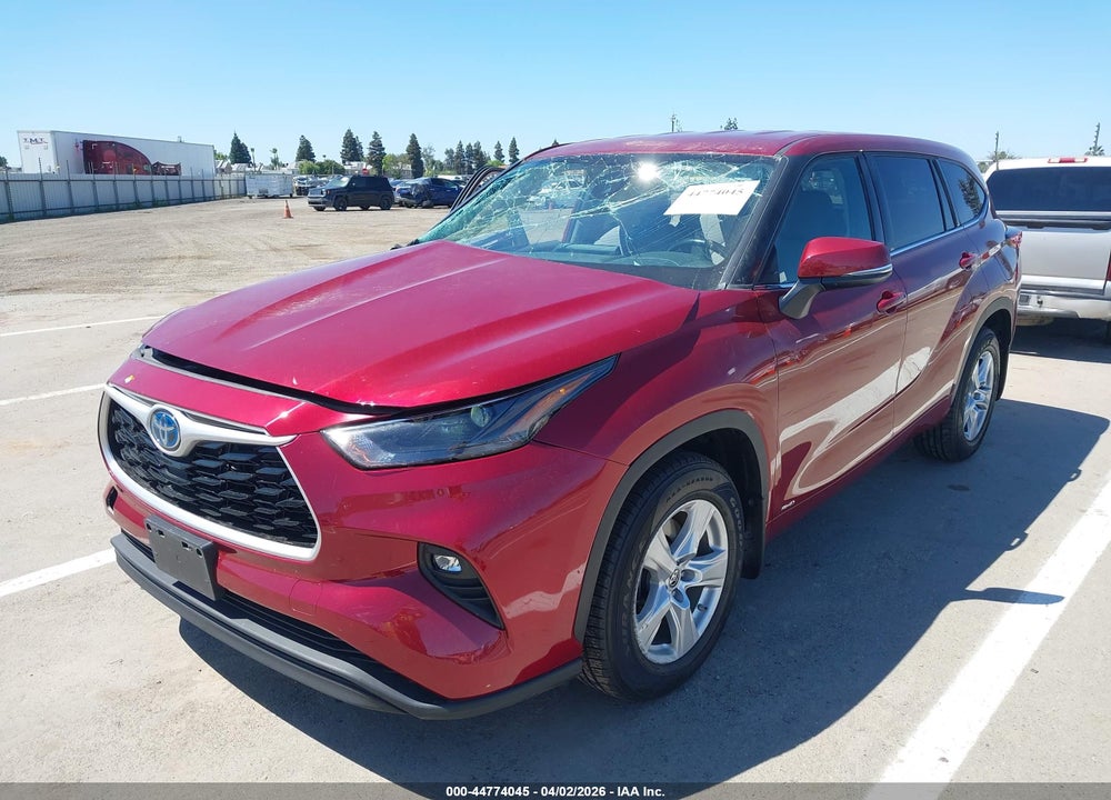 2022 TOYOTA HIGHLANDER HYBRID LE VIN: 5TDBBRCHXNS559620