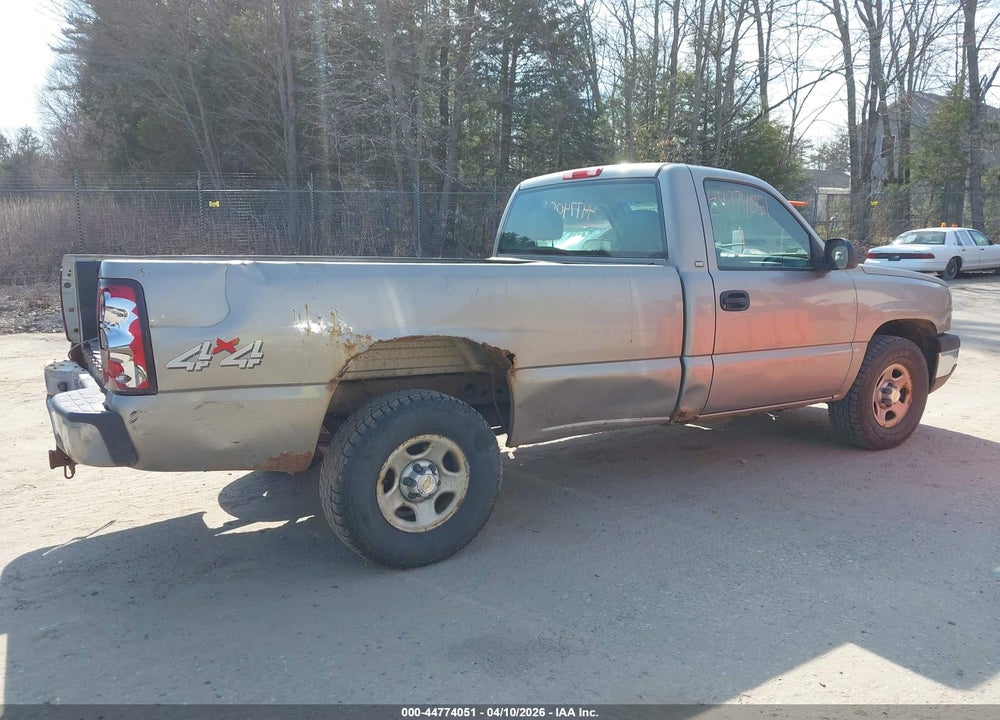 2003 CHEVROLET SILVERADO 1500 WORK TRUCK VIN: 1GCEK14V53E357824