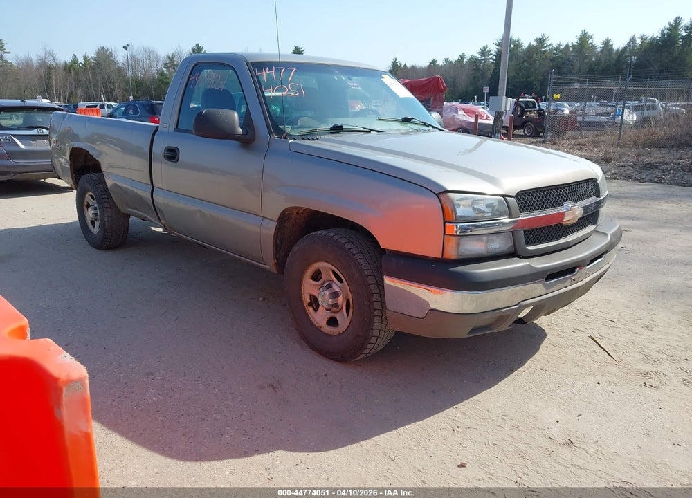 2003 CHEVROLET SILVERADO 1500 WORK TRUCK VIN: 1GCEK14V53E357824