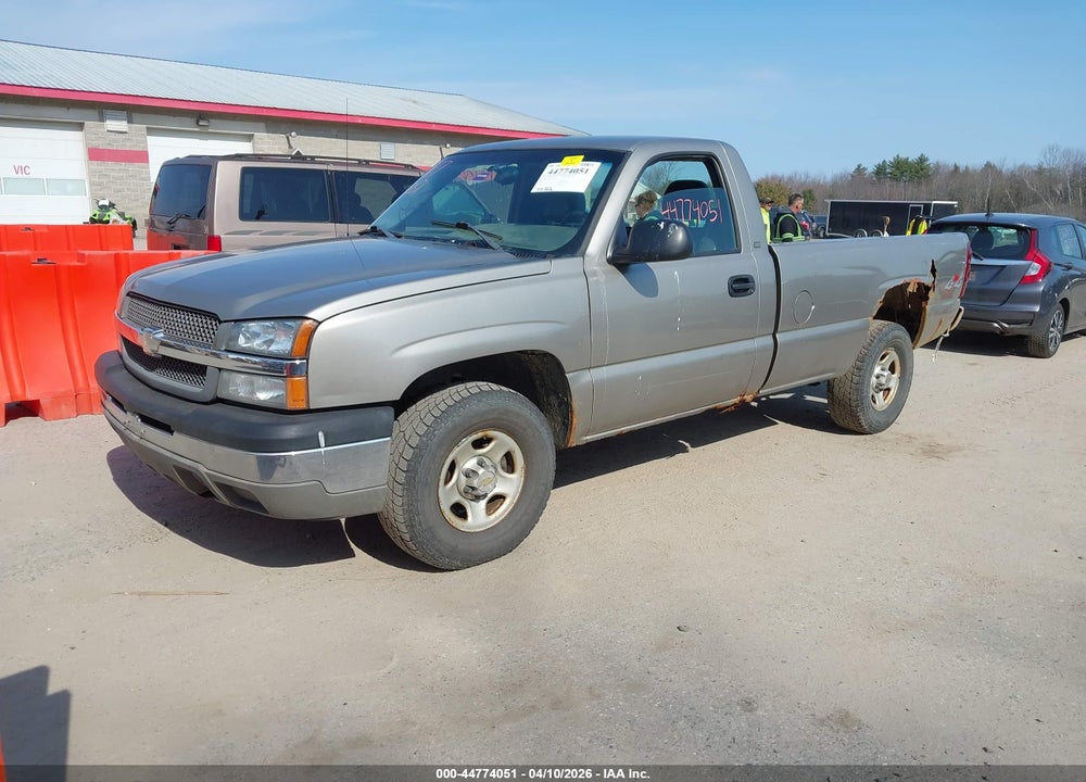 2003 CHEVROLET SILVERADO 1500 WORK TRUCK VIN: 1GCEK14V53E357824