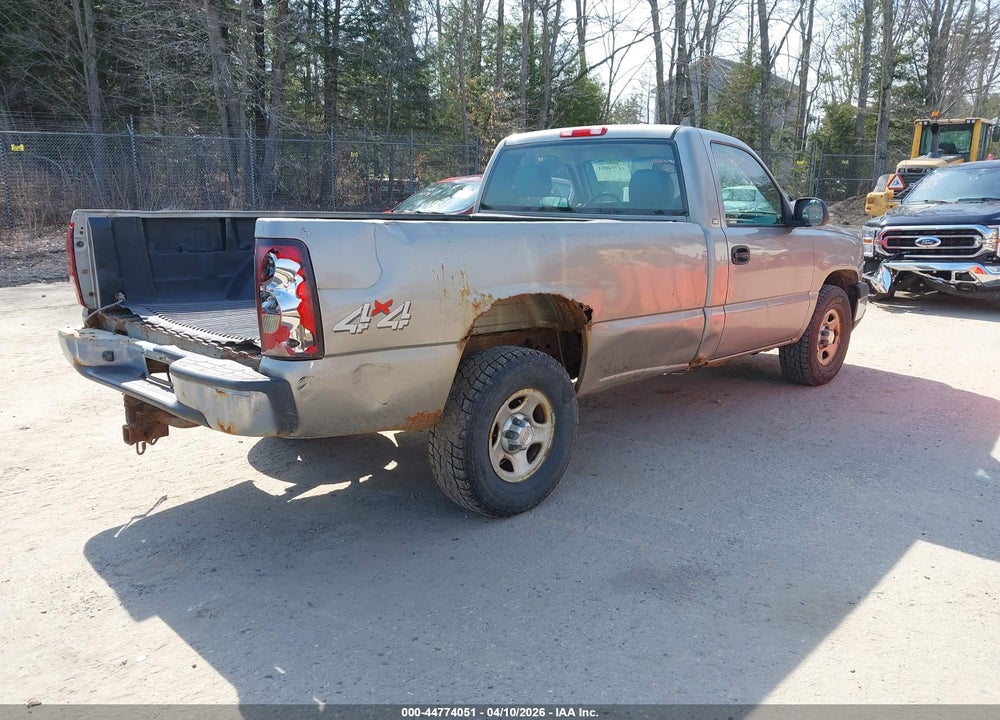 2003 CHEVROLET SILVERADO 1500 WORK TRUCK VIN: 1GCEK14V53E357824