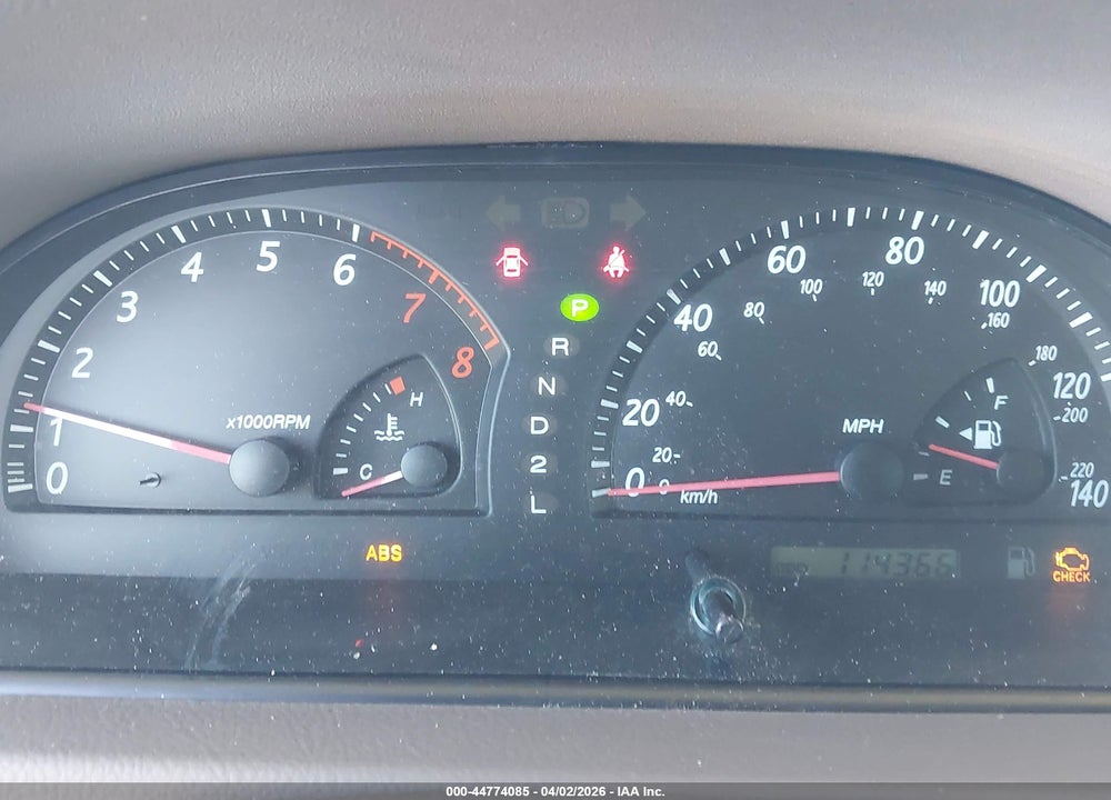 2002 TOYOTA CAMRY LE VIN: 4T1BE30K92U521822
