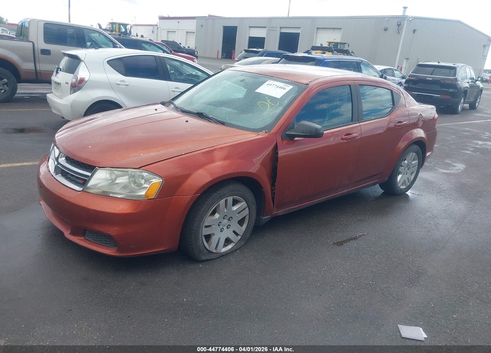 2012 DODGE AVENGER SE VIN: 1C3CDZAB0CN259668