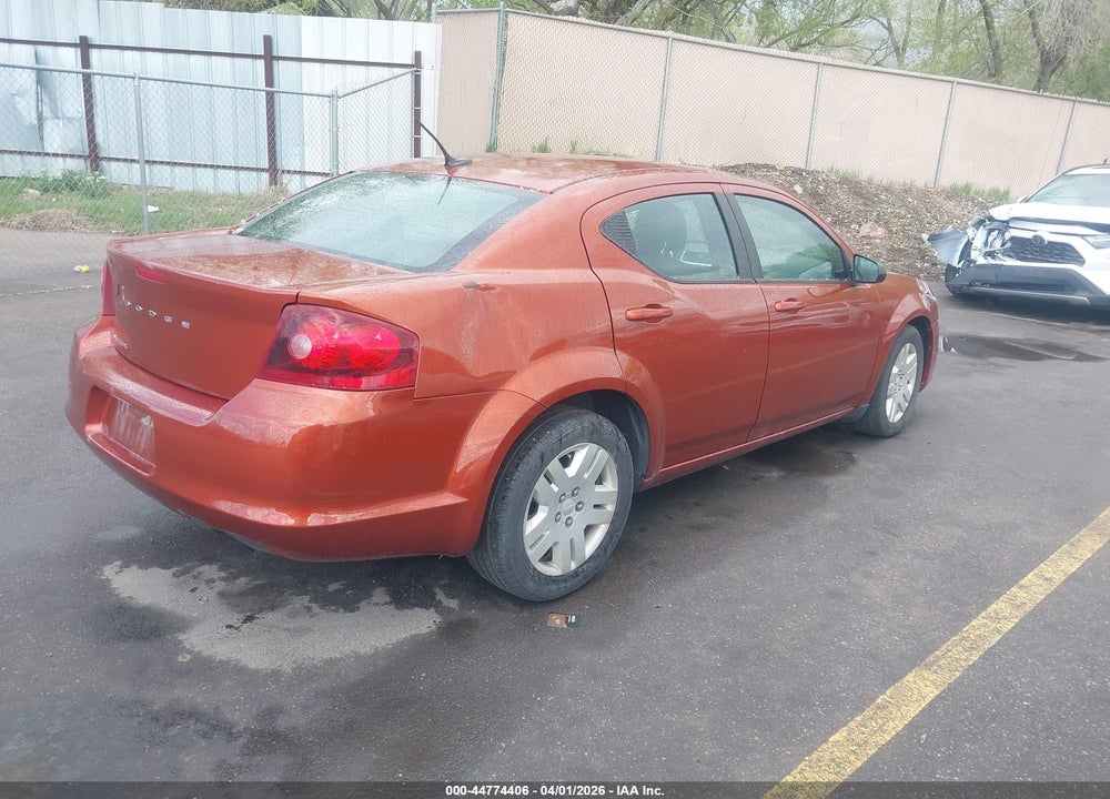 2012 DODGE AVENGER SE VIN: 1C3CDZAB0CN259668