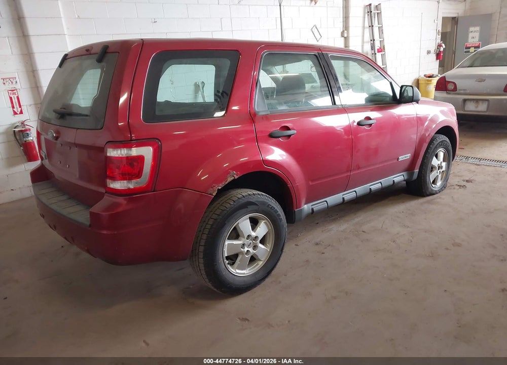 2008 FORD ESCAPE XLS/XLS MANUAL VIN: 1FMCU02Z38KE61430