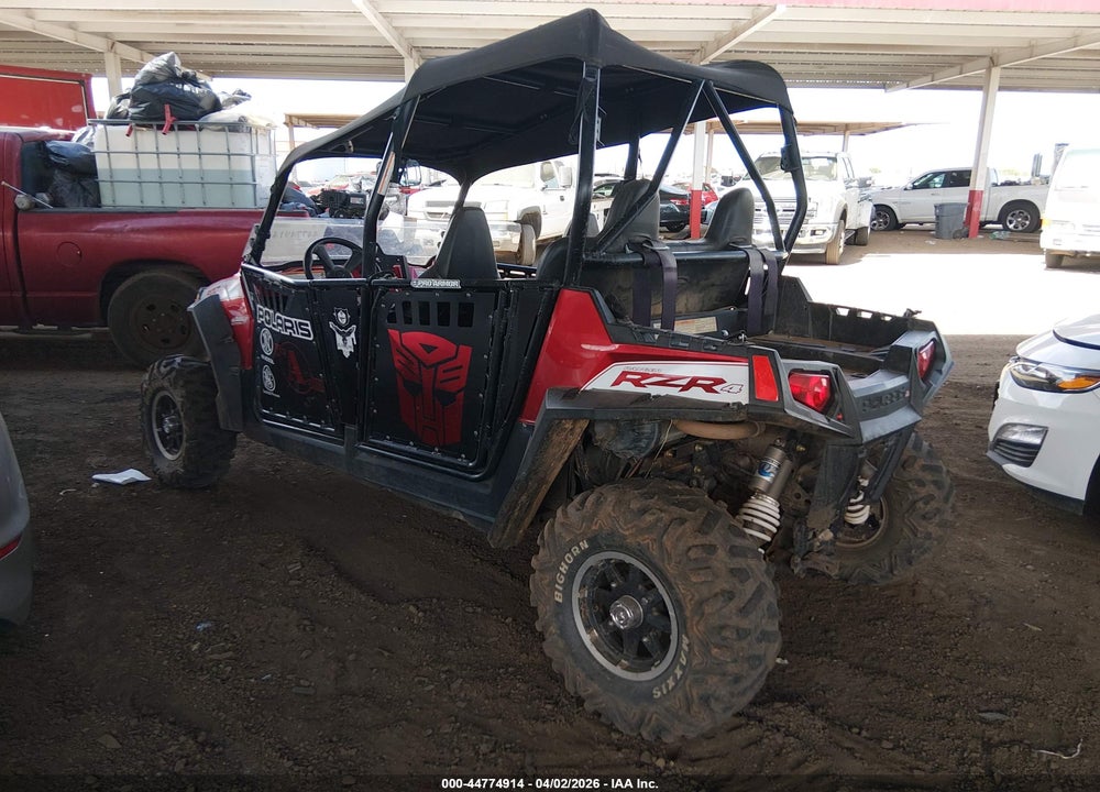 2011 POLARIS RANGER RZR 4 VIN: 4XAXH76A3BB413139