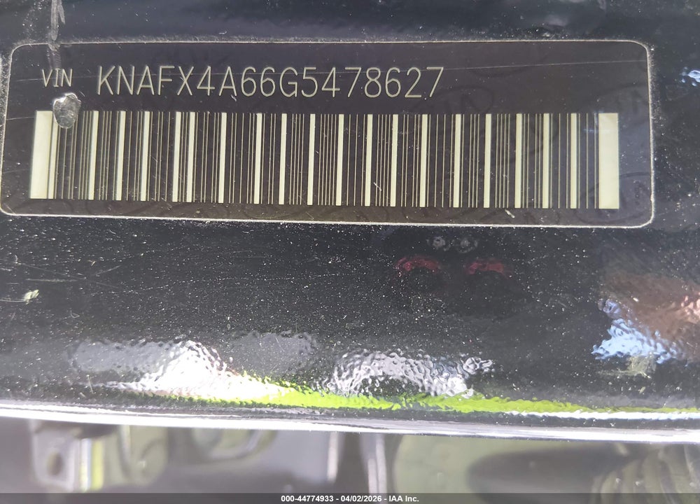 2016 KIA FORTE LX VIN: KNAFX4A66G5478627