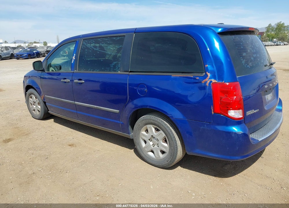 2013 DODGE GRAND CARAVAN AMERICAN VALUE PKG VIN: 2C4RDGBG2DR653701