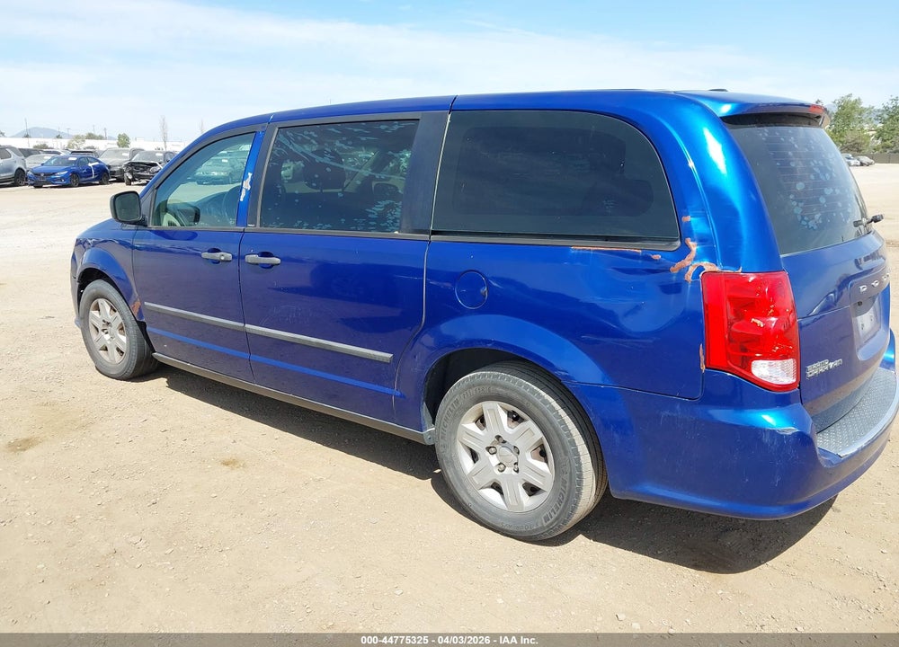2013 DODGE GRAND CARAVAN AMERICAN VALUE PKG VIN: 2C4RDGBG2DR653701