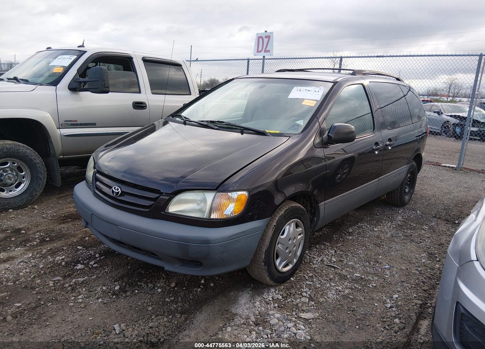 2002 TOYOTA SIENNA LE VIN: 4T3ZF13C42U490717