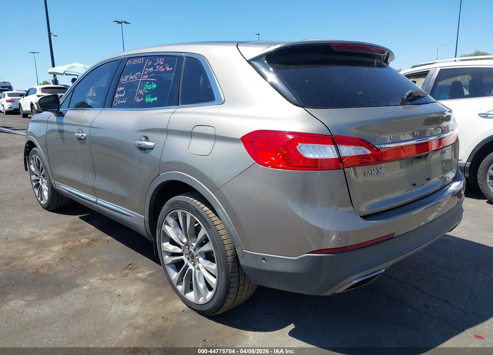 2016 LINCOLN MKX RESERVE VIN: 2LMTJ6LP0GBL61923