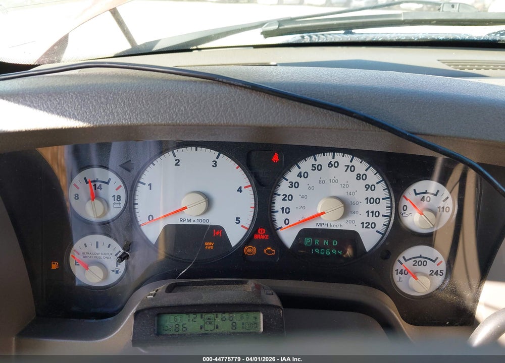 2008 DODGE RAM 2500 SLT/POWER WAGON VIN: 3D7KS28AX8G121336