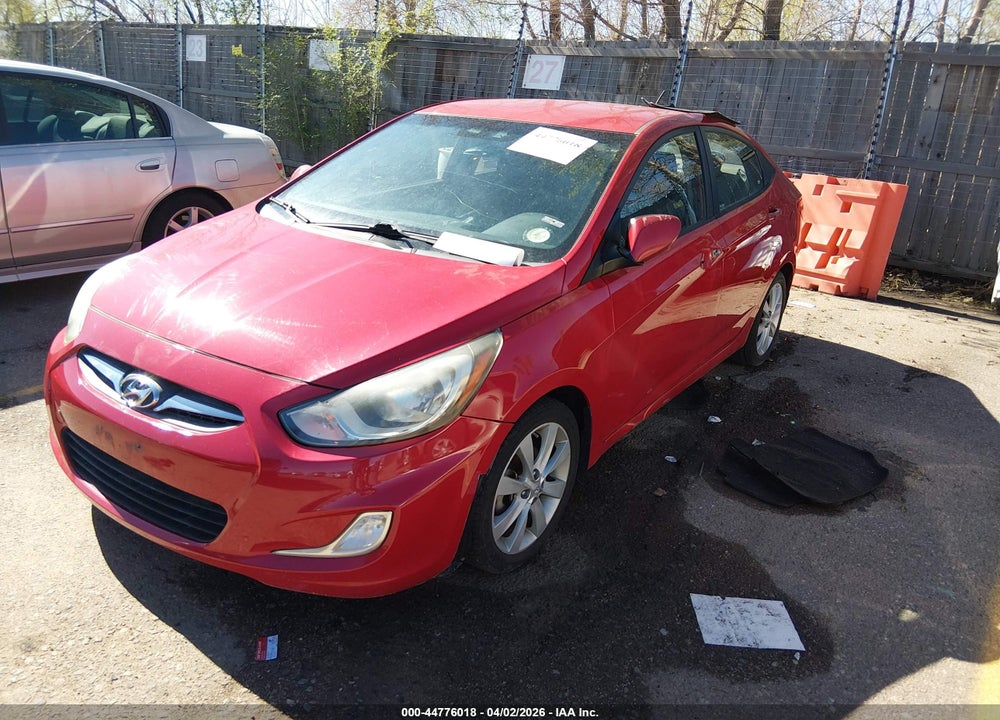 2013 HYUNDAI ACCENT GLS VIN: KMHCU4AE5DU300369