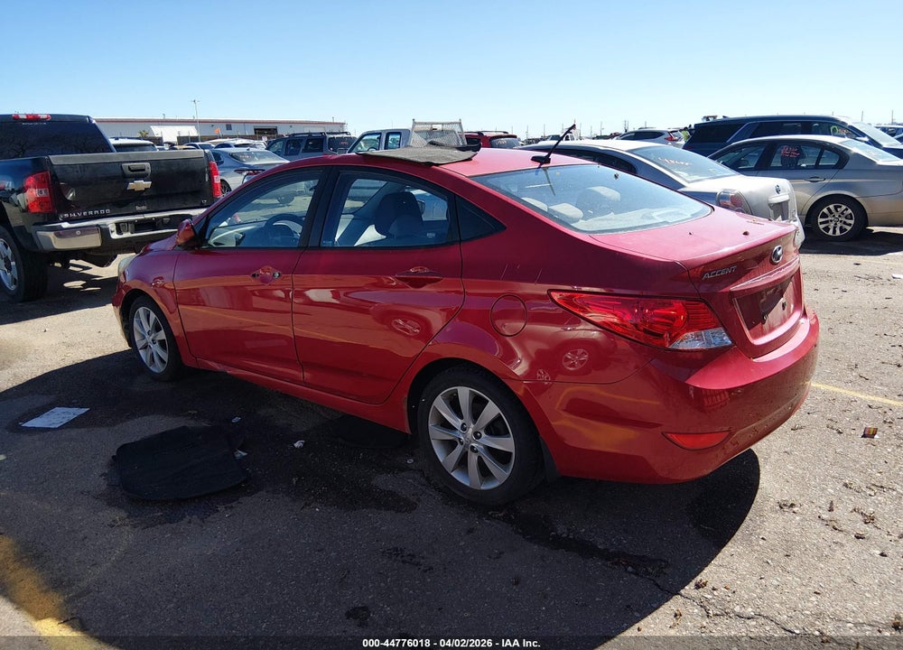 2013 HYUNDAI ACCENT GLS VIN: KMHCU4AE5DU300369
