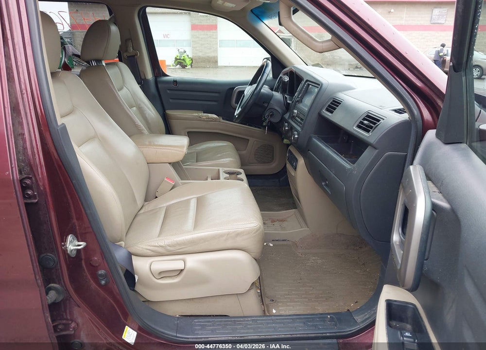 2009 HONDA RIDGELINE RTL VIN: 5FPYK16599B107513