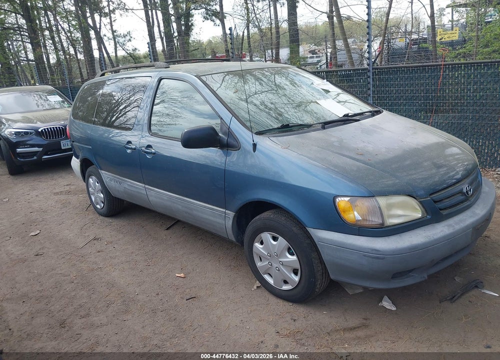 2002 TOYOTA SIENNA CE VIN: 4T3ZF19C82U423609