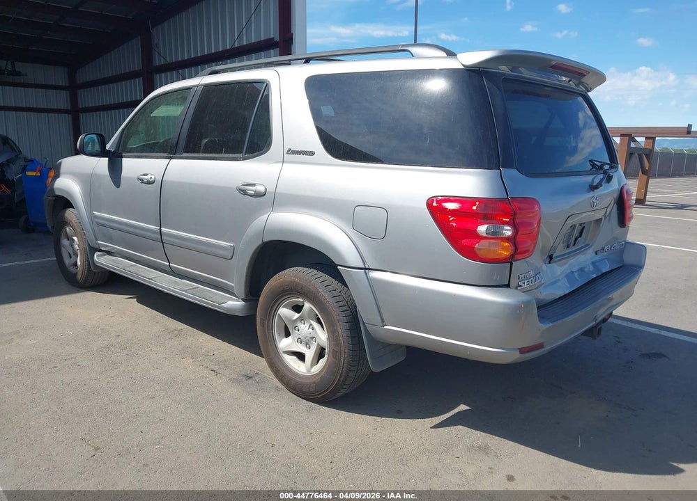 2002 TOYOTA SEQUOIA LIMITED V8 VIN: 5TDBT48A32S060293