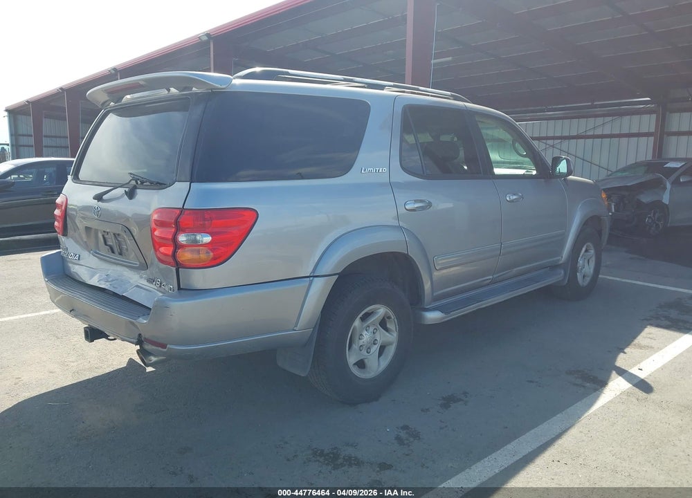 2002 TOYOTA SEQUOIA LIMITED V8 VIN: 5TDBT48A32S060293