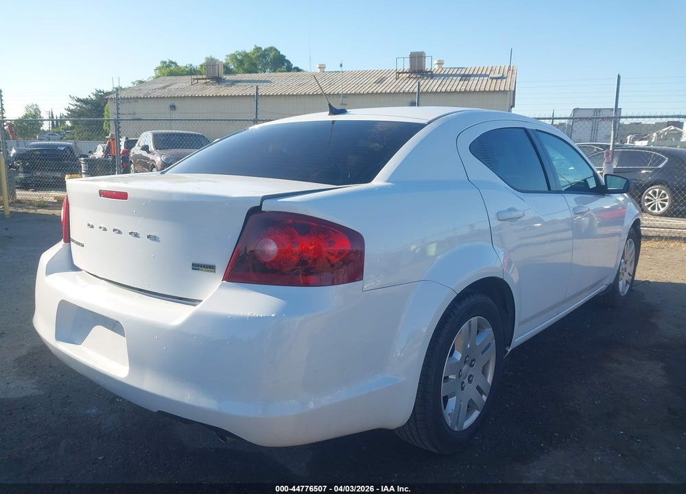 2013 DODGE AVENGER SE V6 VIN: 1C3CDZAG1DN569602