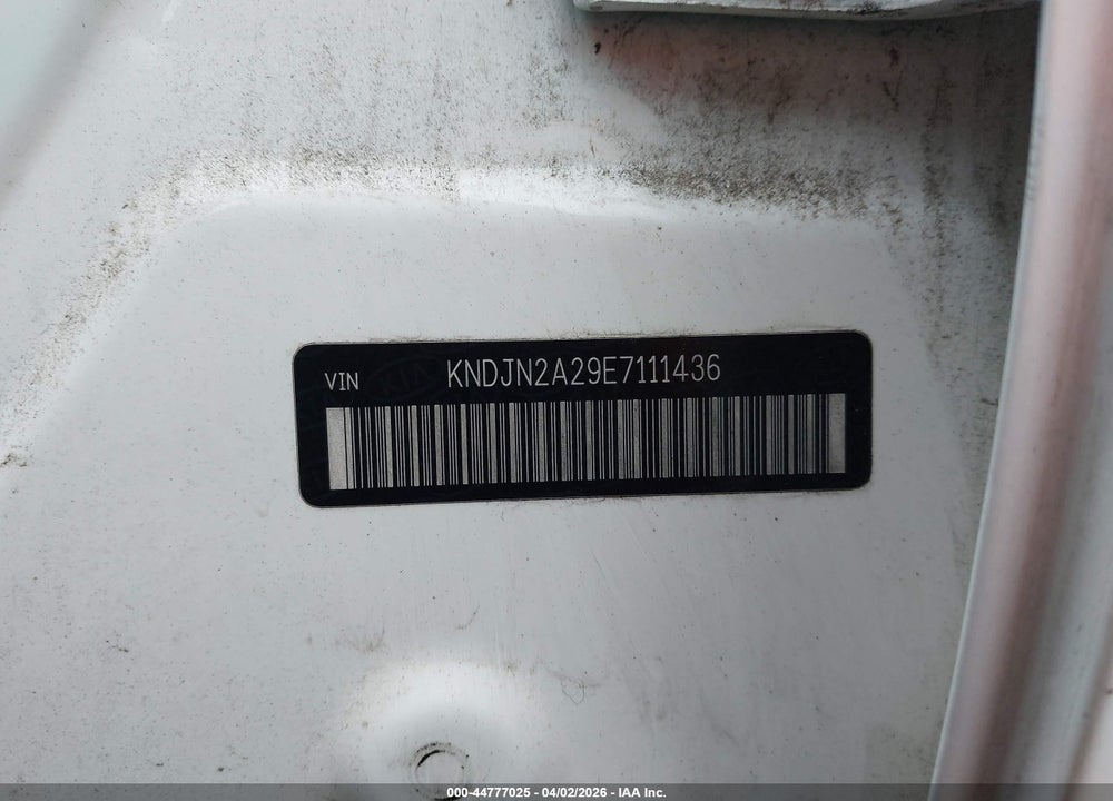 2014 KIA SOUL VIN: KNDJN2A29E7111436