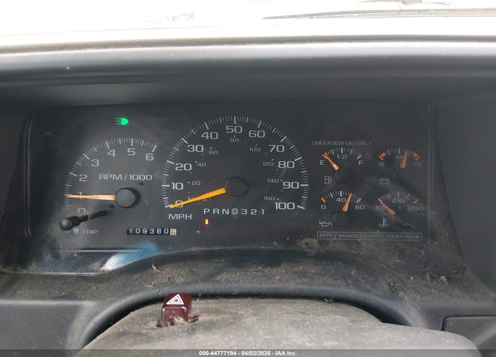 1998 CHEVROLET K1500 FLEETSIDE VIN: 1GCEK19R7WR150084