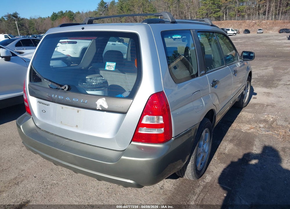 2004 SUBARU FORESTER 2.5XS VIN: JF1SG65654H703711