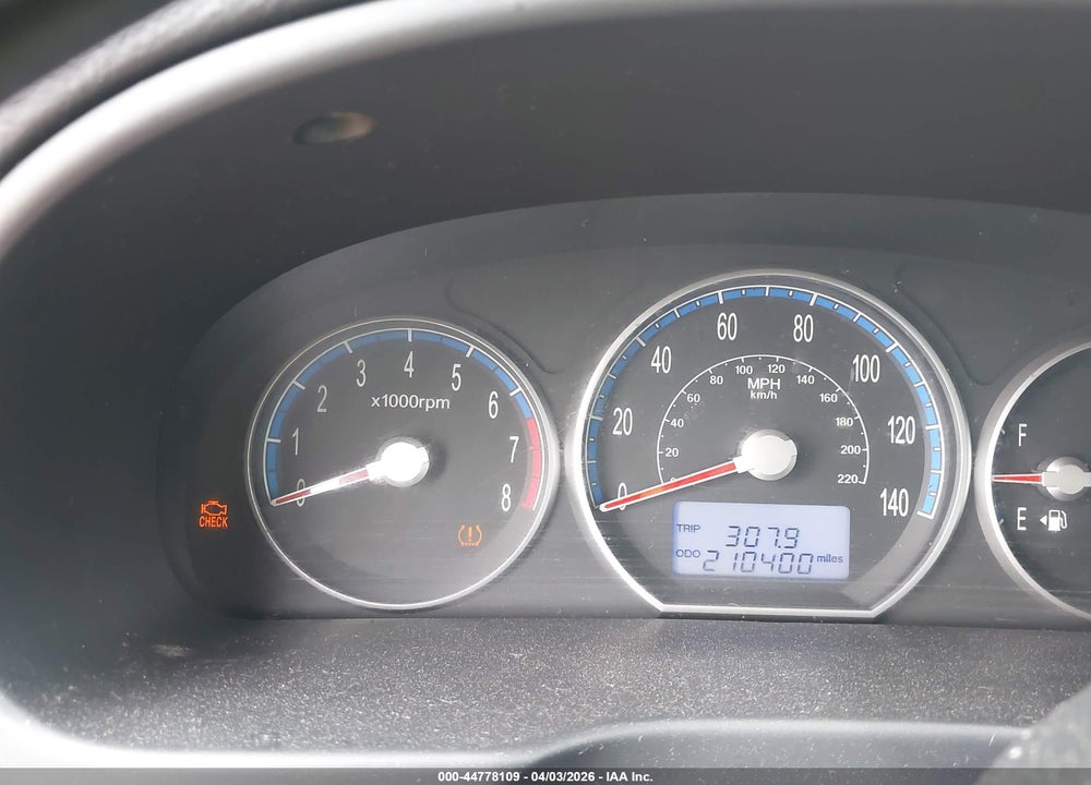 2009 HYUNDAI SANTA FE SE VIN: 5NMSH13E29H264381