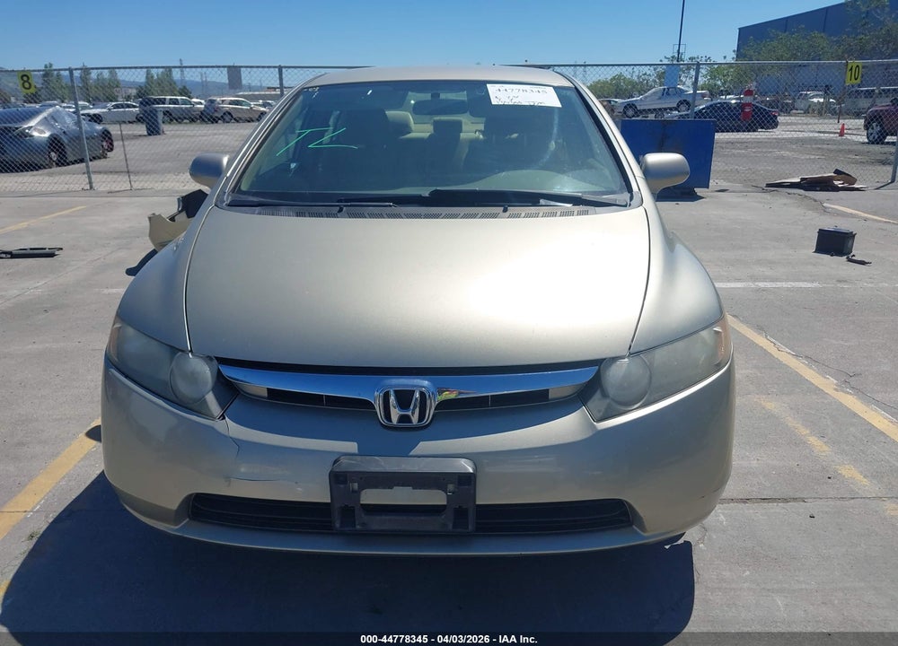 2007 HONDA CIVIC LX VIN: JHMFA16527S001244
