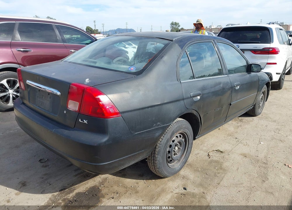 2001 HONDA CIVIC LX VIN: 2HGES16531H598768