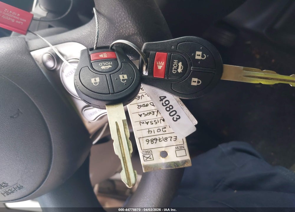 2014 NISSAN VERSA 1.6 SV VIN: 3N1CN7AP1EL817686