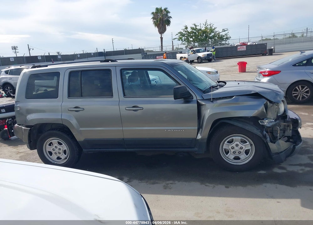 2014 JEEP PATRIOT SPORT VIN: 1C4NJPBA1ED596107