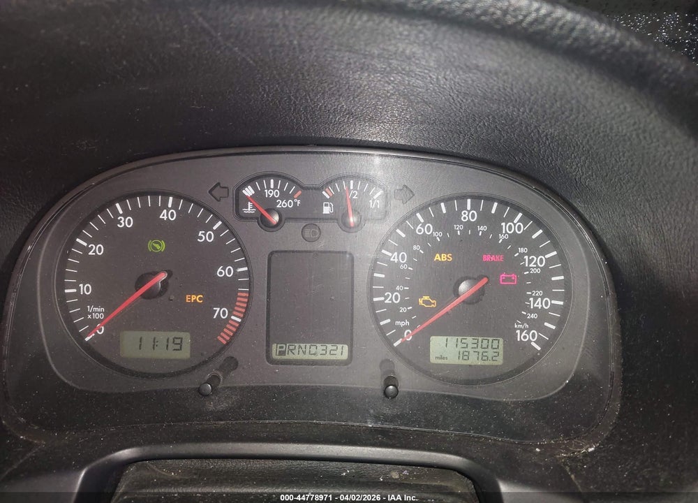 2002 VOLKSWAGEN JETTA GL VIN: 3VWRB69M92M118314
