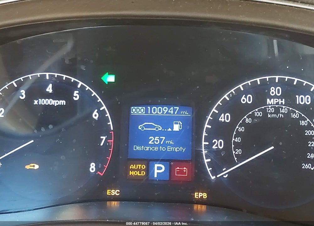 2011 HYUNDAI GENESIS 4.6 VIN: KMHGC4DF8BU125024
