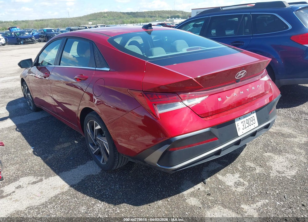 2025 HYUNDAI ELANTRA SEL CONVENIENCE VIN: KMHLS4DG1SU034526