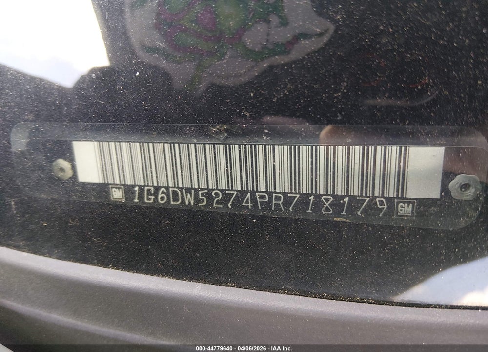 1993 CADILLAC FLEETWOOD CHASSIS VIN: 1G6DW5274PR718179