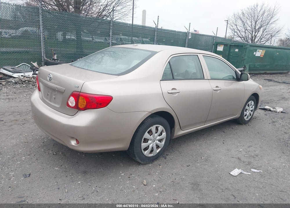 2009 TOYOTA COROLLA LE VIN: 2T1BU40E39C182957