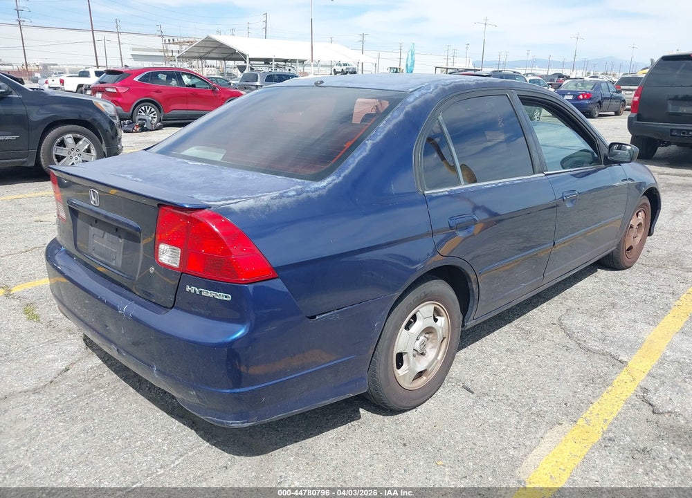 2005 HONDA CIVIC HYBRID VIN: JHMES96635S014789